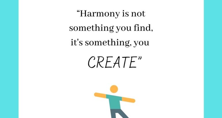 Finding your Harmony!